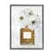 Stupell Industries Leopard Print Perfume Bottle Glam White Spring Florals Framed Wall Art